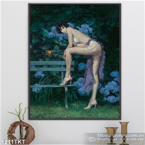 Tranh khỏa thân nghệ thuật sơn dầu treo tường Tranh khỏa thân nghệ thuật sơn dầu treo tường