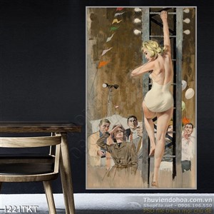 Tranh khỏa thân nghệ thuật sơn dầu Tranh khỏa thân nghệ thuật sơn dầu