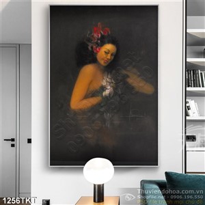 Tranh khỏa thân nghệ thuật sơn dầu treo tường Tranh khỏa thân nghệ thuật sơn dầu treo tường