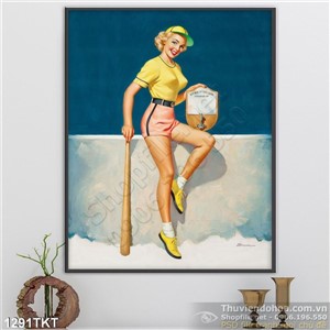 Tranh khỏa thân nghệ thuật chơi bóng chày Tranh khỏa thân nghệ thuật chơi bóng chày