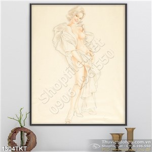 Tranh khỏa thân nghệ thuật màu nước đẹp Tranh khỏa thân nghệ thuật màu nước đẹp