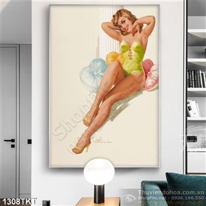 Tranh khỏa thân nghệ thuật sơn dầu treo tường đẹp Tranh khỏa thân nghệ thuật sơn dầu treo tường đẹp