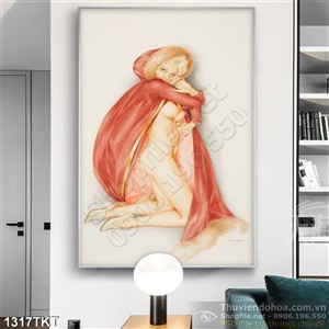 Tranh khỏa thân nghệ thuật sơn dầu Tranh khỏa thân nghệ thuật sơn dầu