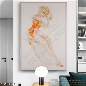 Tranh khỏa thân nghệ thuật màu nước trang trí  tường Tranh khỏa thân nghệ thuật màu nước trang trí  tường