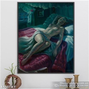 Tranh khỏa thân nghệ thuật sơn dầu quyến rũ Tranh khỏa thân nghệ thuật sơn dầu quyến rũ
