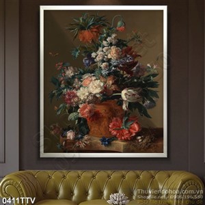 Tranh tĩnh vật hoa quả sơn dầu nghệ thuật