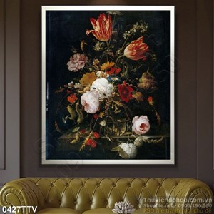 Tranh tĩnh vật hoa quả sơn dầu nghệ thuật