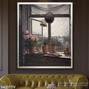 Tranh tĩnh vật hoa quả sơn dầu độc đáo