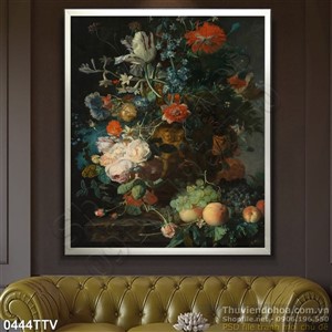 Tranh tĩnh vật hoa quả sơn dầu nghệ thuật