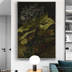 Tranh tĩnh vật hoa quả sơn dầu treo tường phòng ăn