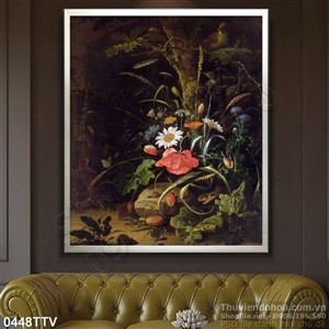 Tranh tĩnh vật hoa quả sơn dầu độc đáo