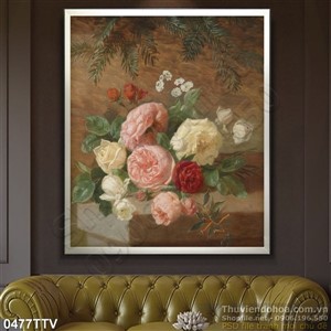 Tranh tĩnh vật hoa quả sơn dầu nghệ thuật