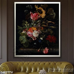 Tranh tĩnh vật hoa quả sơn dầu trang trí đẹp