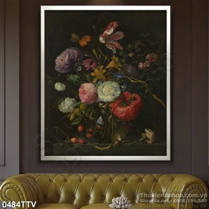 Tranh tĩnh vật hoa quả sơn dầu nghệ thuật