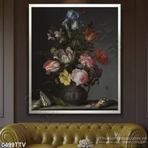 Tranh tĩnh vật hoa quả sơn dầu nghệ thuật