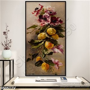 Tranh tĩnh vật hoa quả sơn dầu Châu Âu