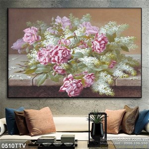 Tranh tĩnh vật hoa quả sơn dầu nghệ thuật