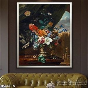 Tranh tĩnh vật hoa quả sơn dầu độc đáo