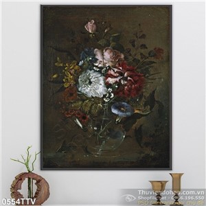 Tranh tĩnh vật hoa quả sơn dầu nghệ