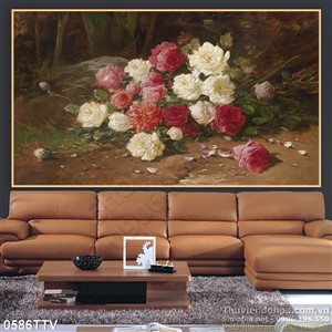 Tranh tĩnh vật hoa quả sơn dầu nghệ thuật