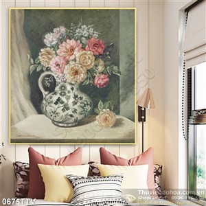 Tranh tĩnh vật hoa quả sơn dầu nghệ thuật