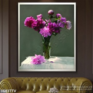 Tranh tĩnh vật hoa quả sơn dầu