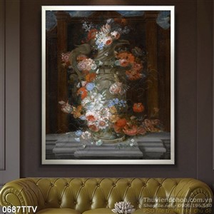 Tranh tĩnh vật hoa quả sơn dầu nghệ thuật