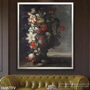 Tranh tĩnh vật hoa quả sơn dầu độc đáo