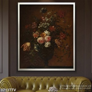 Tranh tĩnh vật hoa quả sơn dầu nghệ thuật