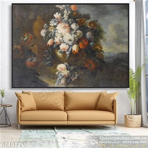 Tranh tĩnh vật hoa quả sơn dầu độc đáo