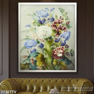 Tranh tĩnh vật hoa quả sơn dầu nghệ thuật