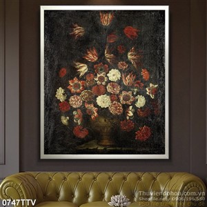 Tranh tĩnh vật hoa quả sơn dầu nghệ thuật