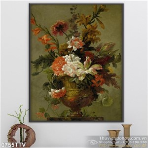 Tranh tĩnh vật hoa quả sơn dầu nghệ thuật
