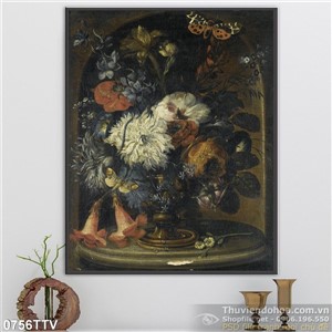 Tranh tĩnh vật hoa quả sơn dầu nghệ thuật