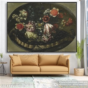 Tranh tĩnh vật hoa quả sơn dầu nghệ thuật