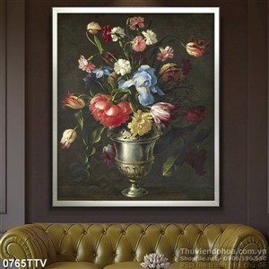 Tranh tĩnh vật hoa quả sơn dầu độc đáo