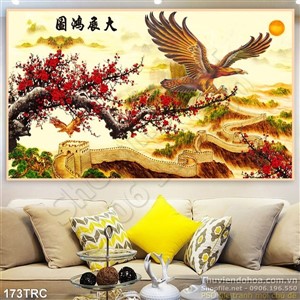 Tranh Rồng,công,phượng,thiên nga kim tiền