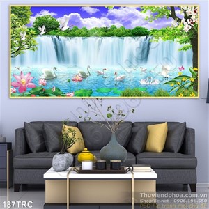 Tranh thiên nga phong thủy treo tường