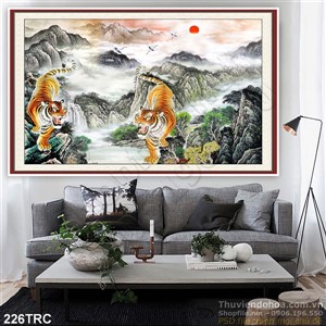 Tranh Rồng,công,phượng,thiên nga, hổ treo tường đẹp