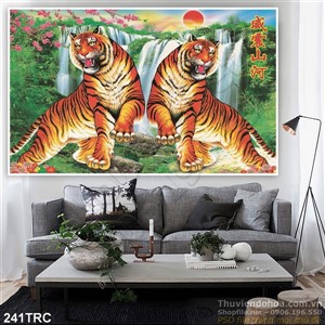 Tranh Rồng,công,phượng,thiên nga, hổ treo tường đẹp