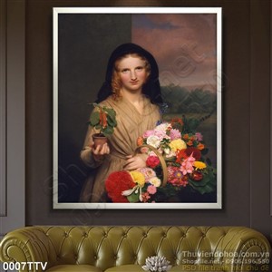 Tranh tĩnh vật hoa quả sơn dầu Châu Âu