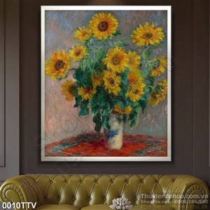 Tranh tĩnh vật hoa quả sơn dầu trang trí phòng khách