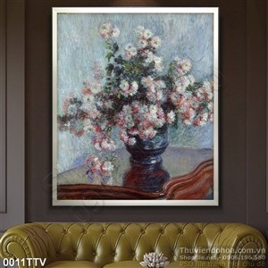 Tranh tĩnh vật hoa quả sơn dầu trang trí phòng ngủ