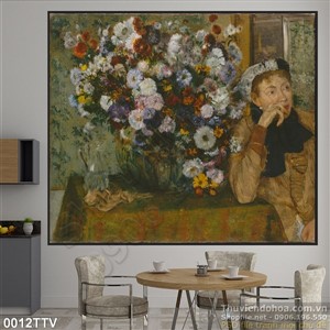 Tranh tĩnh vật hoa quả sơn dầu Châu Âu