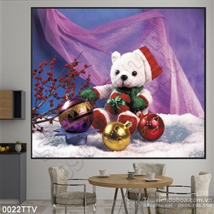 Tranh tĩnh vật hoa quả sơn dầu trang trí tường