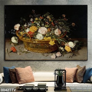 Tranh tĩnh vật hoa quả sơn dầu