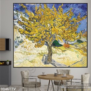 Tranh tĩnh vật hoa quả sơn dầu trang trí phòng bếp