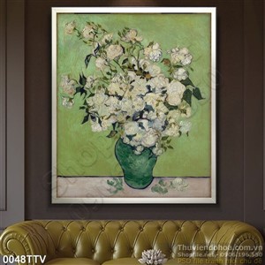 Tranh tĩnh vật hoa trang trí tường