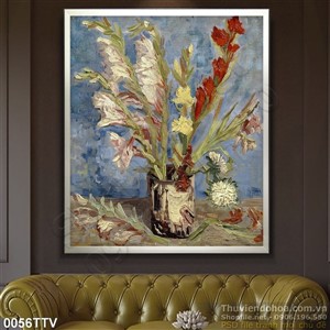 Tranh tĩnh vật hoa quả sơn dầu trang trí tường