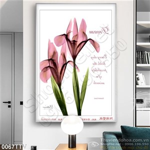 Tranh tĩnh vật hoa quả sơn dầu trang trí tường